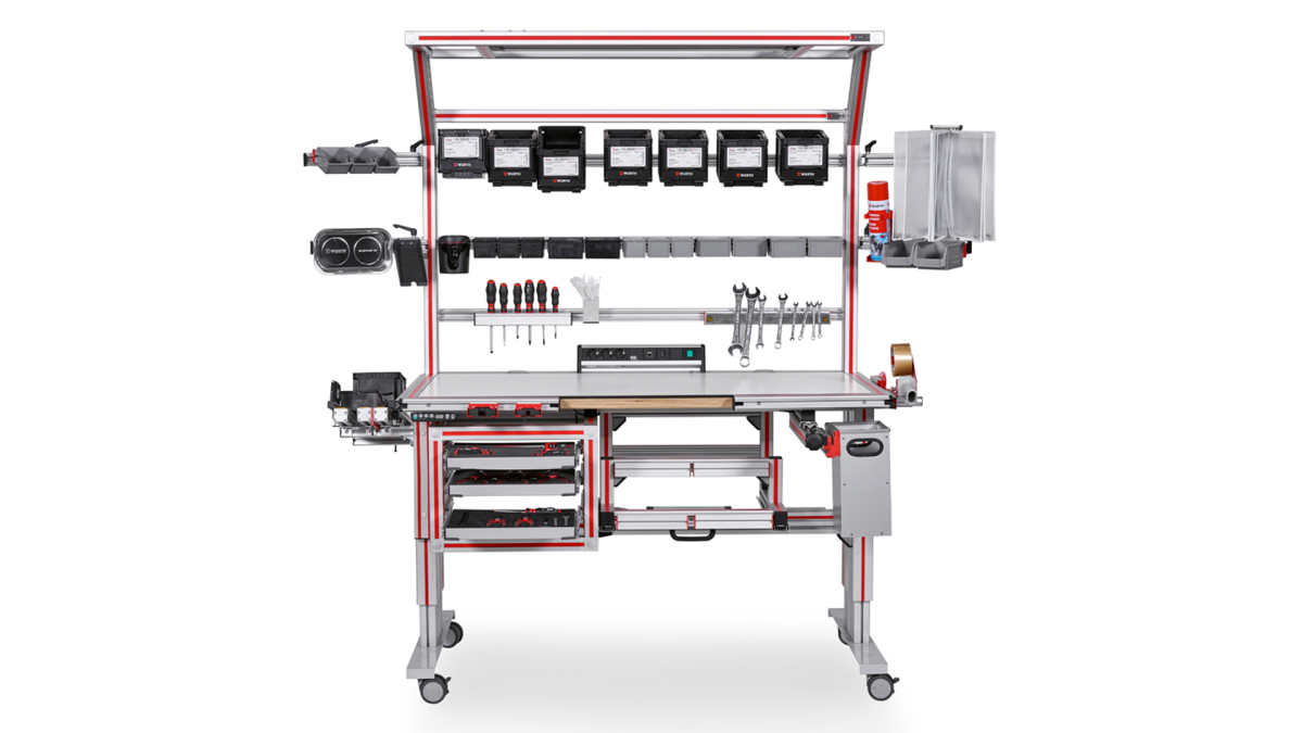 Postes de travail ergonomiques en profilés d’aluminium